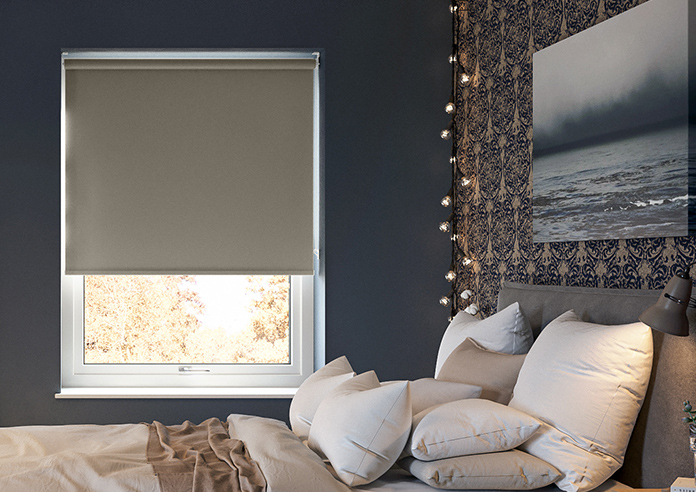 Trapani (Blackout), Espresso - Roller Blind - Image 3